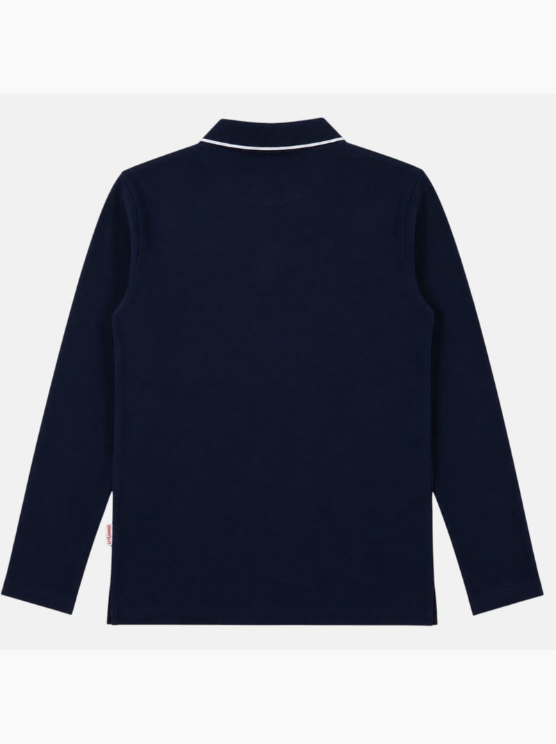 Lee Cooper - Polo uomo  a maniche lunghe Blu marino - Kiabi