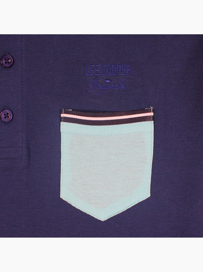 Lee Cooper - Polo uomo  a maniche lunghe Blu marino - Kiabi