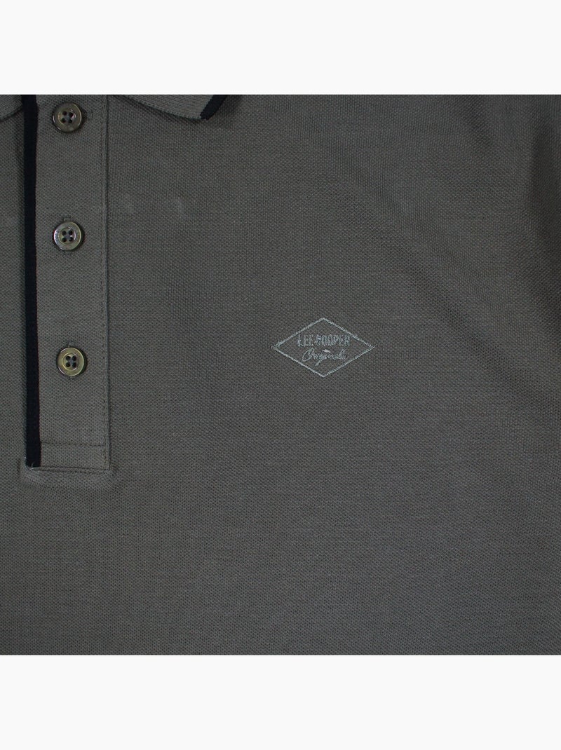 Lee Cooper - Polo uomo  a maniche lunghe Cachi - Kiabi