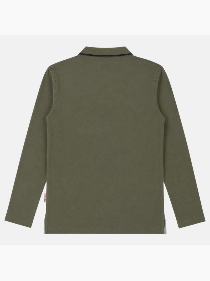 Lee Cooper - Polo uomo  a maniche lunghe Cachi - Kiabi