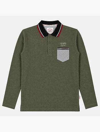 Lee Cooper - Polo uomo a maniche lunghe