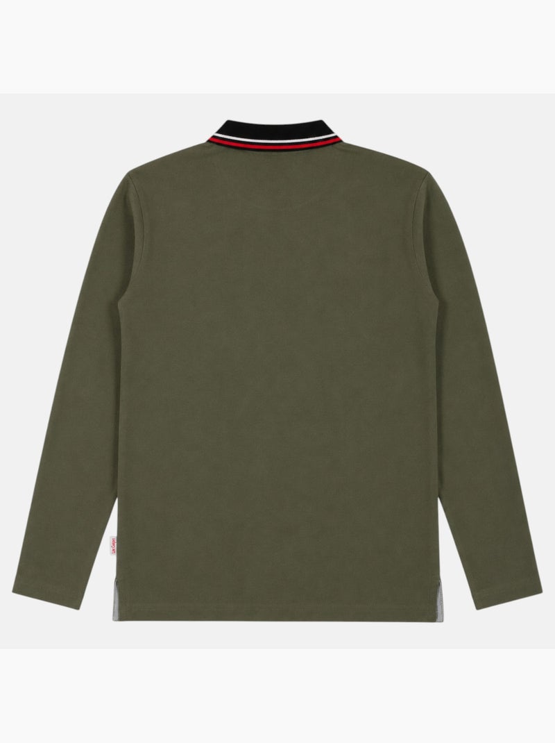 Lee Cooper - Polo uomo  a maniche lunghe Cachi - Kiabi