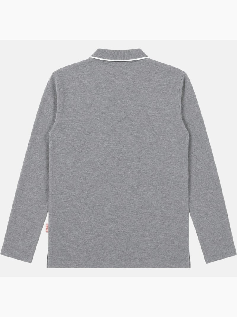 Lee Cooper - Polo uomo  a maniche lunghe Grigio - Kiabi