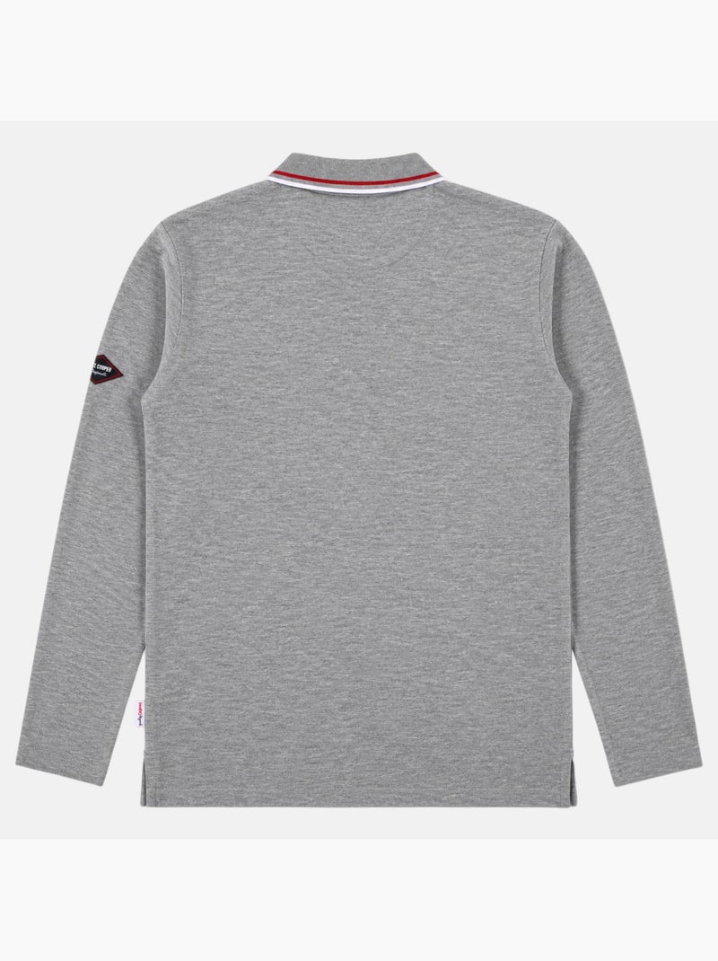 Lee Cooper - Polo uomo  a maniche lunghe Grigio - Kiabi