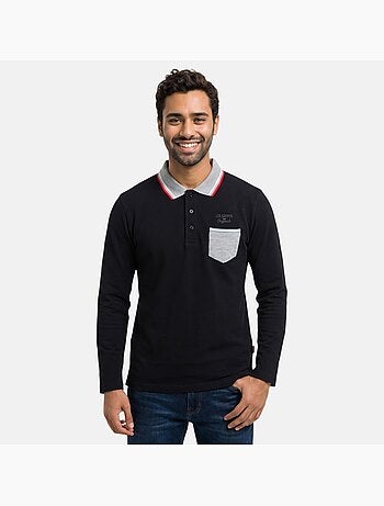 Lee Cooper - Polo uomo a maniche lunghe