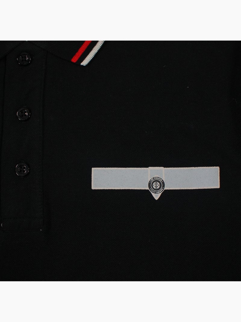 Lee Cooper - Polo uomo  a maniche lunghe Nero - Kiabi