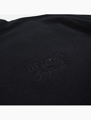 Lee Cooper - Polo uomo nero maniche corte collo alla coreana