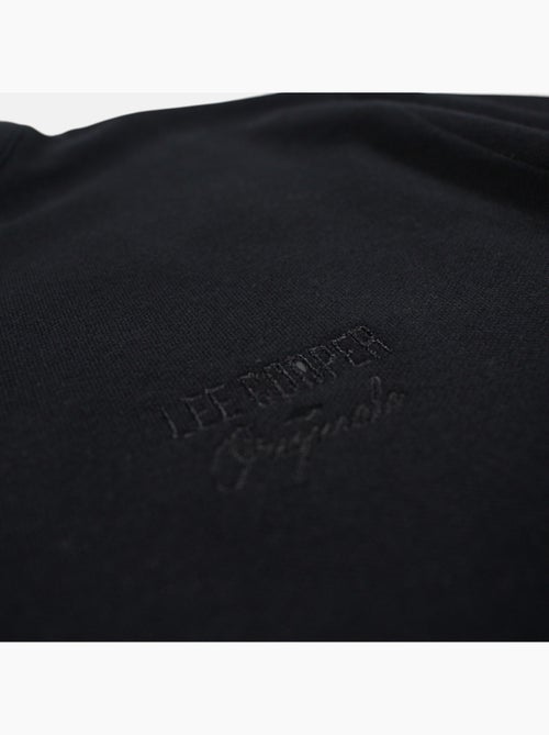 Lee Cooper - Polo uomo nero maniche corte collo alla coreana - Kiabi