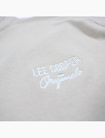 Lee Cooper - Polo uomo verde maniche corte collo alla coreana