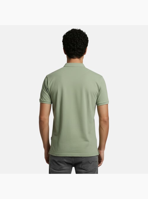 Lee Cooper - Polo uomo verde maniche corte collo alla coreana - Kiabi