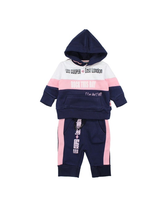Lee cooper - set composto da felpa con cappuccio a marsupio e pantaloni da jogging - Kiabi