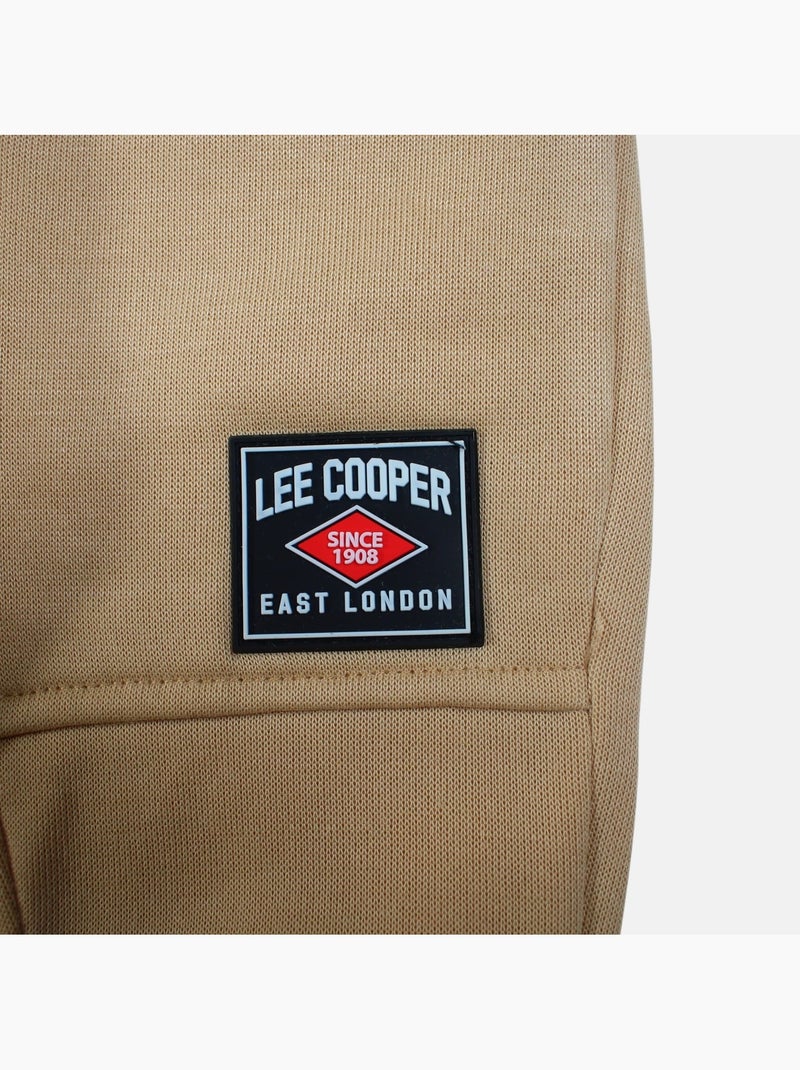 Lee cooper - set composto da giacca con cappuccio e zip e pantaloni da jogging Beige - Kiabi