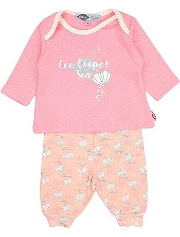 Lee Cooper - Completo body con maglietta a maniche lunghe e leggings neonato