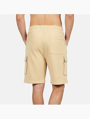 Lee Cooper - Short cargo uomo beige con tasche laterali