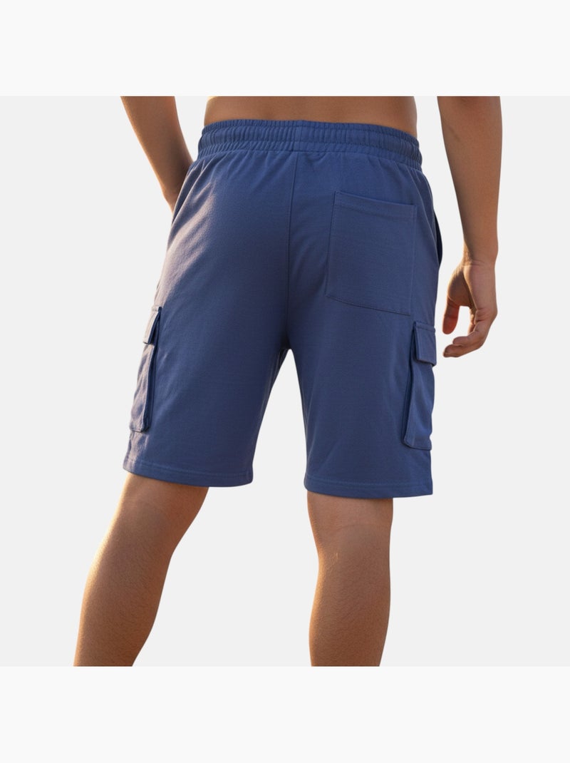 Lee Cooper - Short cargo uomo blu con tasche laterali Blu - Kiabi