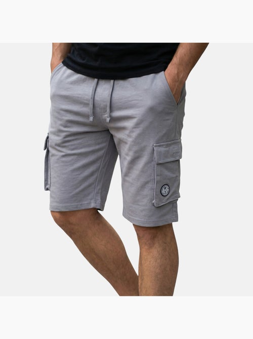 Lee Cooper - Short cargo uomo grigio con tasche laterali - Kiabi