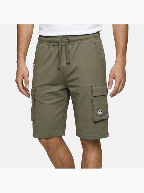 Lee Cooper - Short cargo uomo kaki con tasche laterali - Kiabi