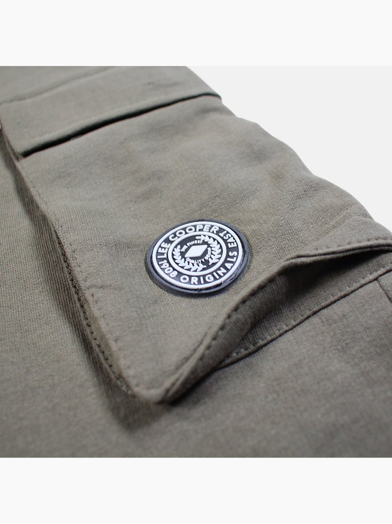 Lee Cooper - Short cargo uomo kaki con tasche laterali Cachi - Kiabi