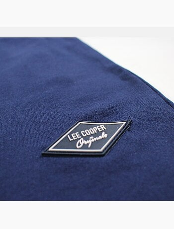 Lee Cooper - Short uomo blu navy con vita elastica