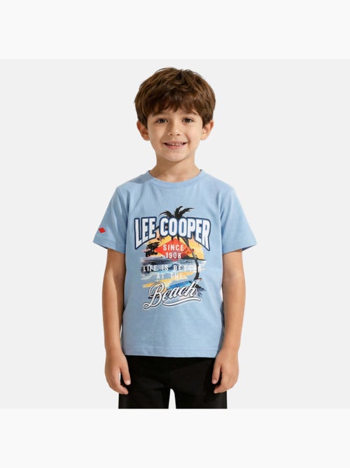 Lee Cooper - T-shirt a maniche corte da ragazzo con motivo da spiaggia - Kiabi