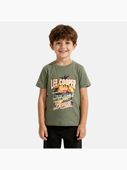 Lee Cooper - T-shirt a maniche corte da ragazzo con motivo da spiaggia - Kiabi