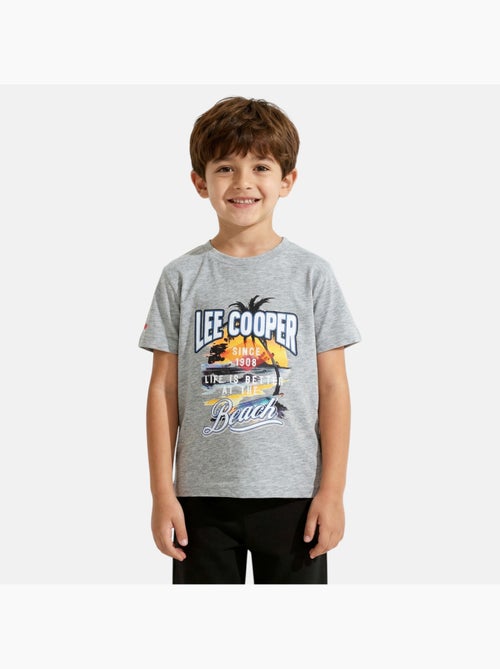 Lee Cooper - T-shirt a maniche corte da ragazzo con motivo da spiaggia - Kiabi