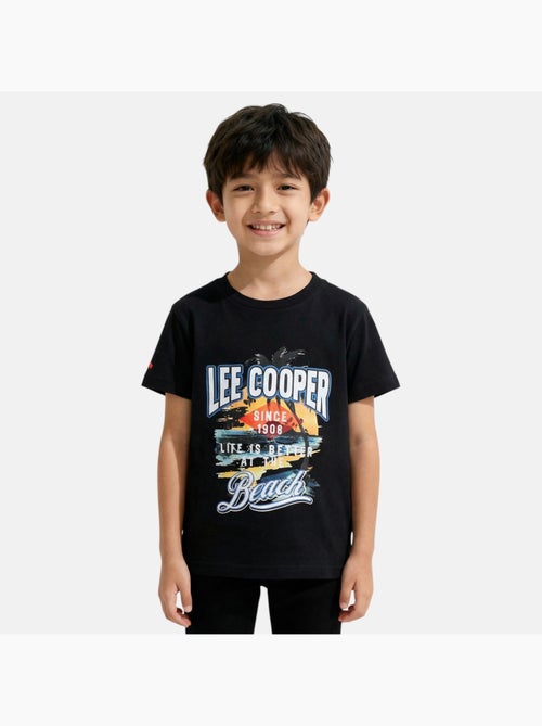 Lee Cooper - T-shirt a maniche corte da ragazzo con motivo da spiaggia - Kiabi