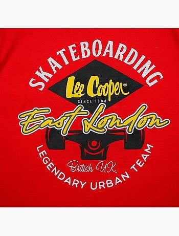 Lee Cooper - T-shirt a maniche corte da ragazzo con stampa