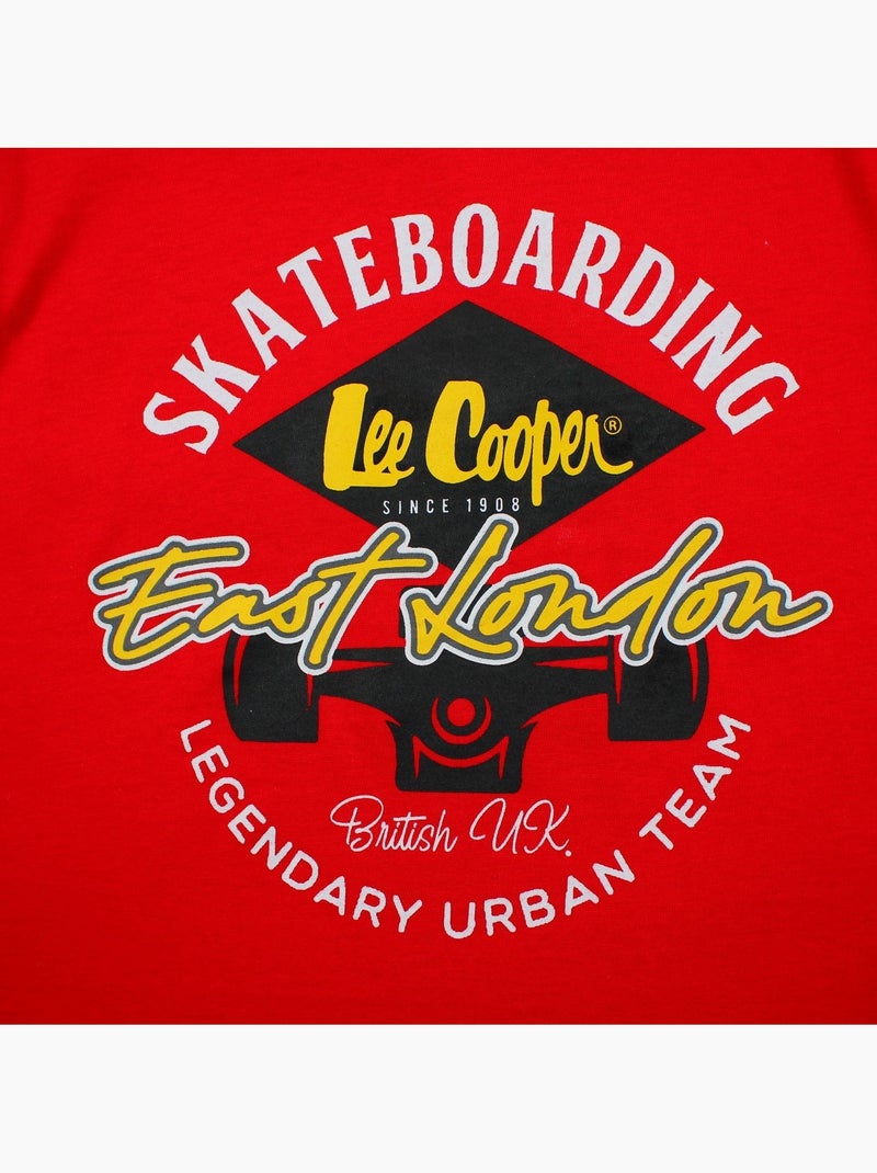 Lee Cooper - T-shirt a maniche corte da ragazzo con stampa Rosso - Kiabi