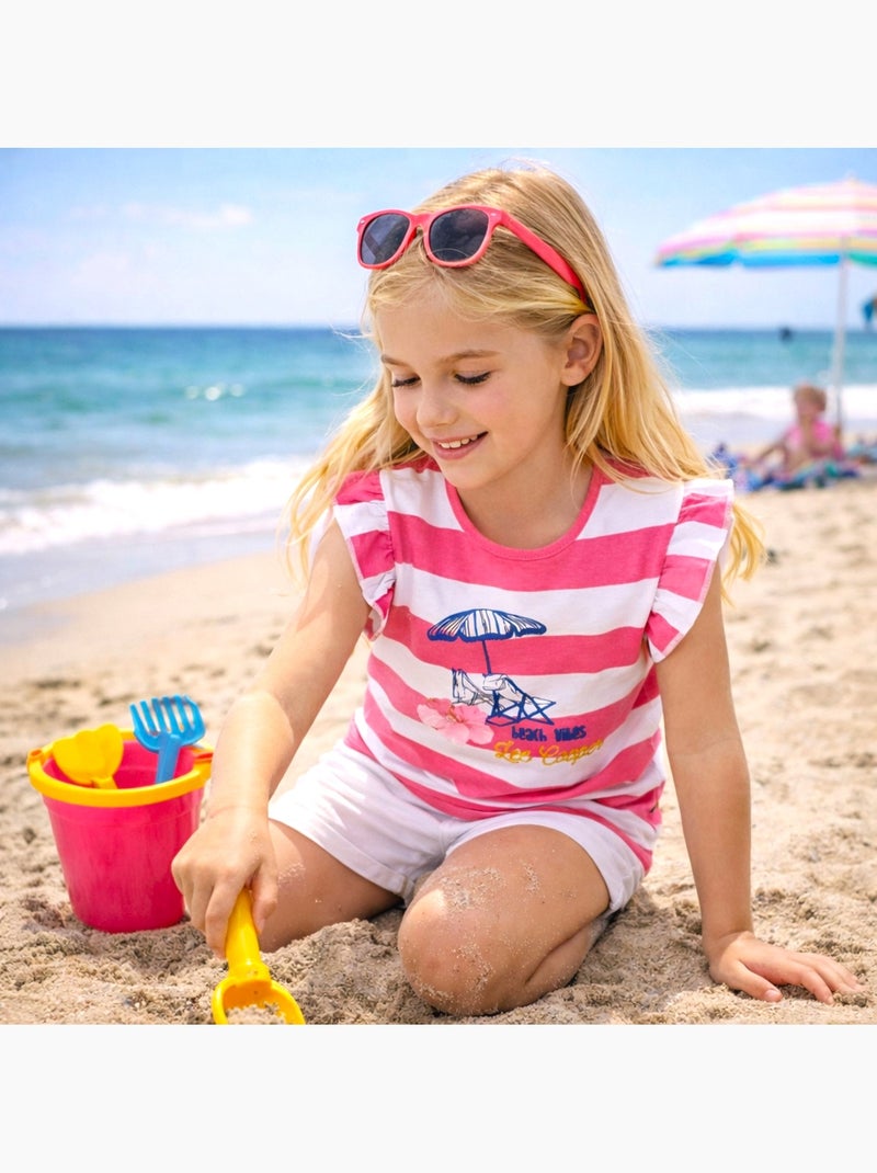 Lee Cooper - T shirt bambina a maniche corte Rosa fucsia - Kiabi