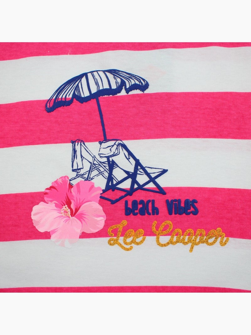 Lee Cooper - T shirt bambina a maniche corte Rosa fucsia - Kiabi