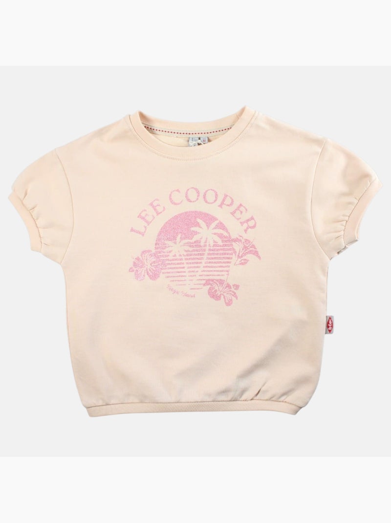 Lee Cooper - T shirt bambina maniche corte Beige - Kiabi