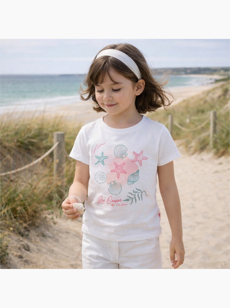 Lee Cooper - T shirt bambina maniche corte Bianco - Kiabi