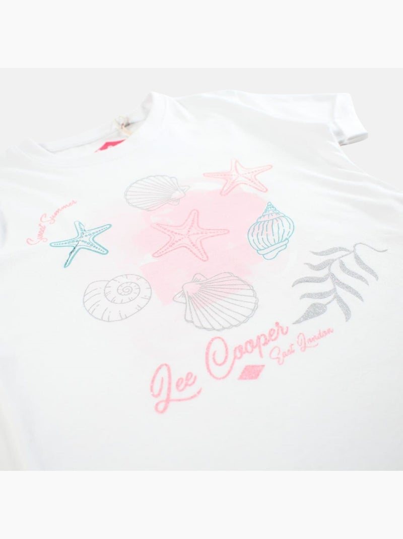 Lee Cooper - T shirt bambina maniche corte Bianco - Kiabi