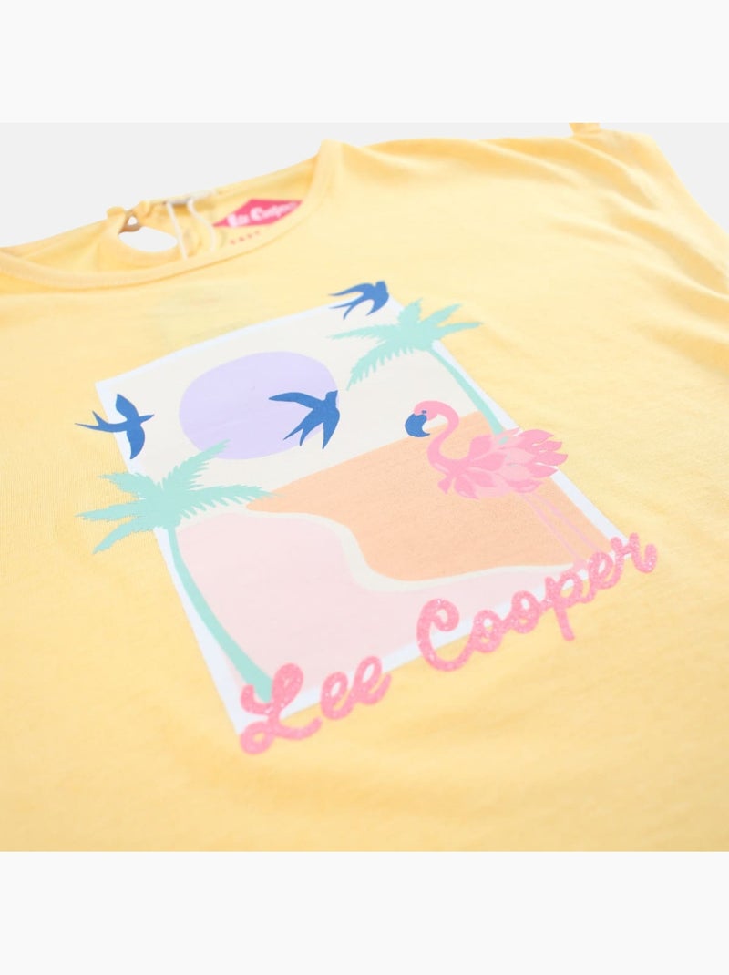 Lee Cooper - T shirt bambina maniche corte Giallo - Kiabi