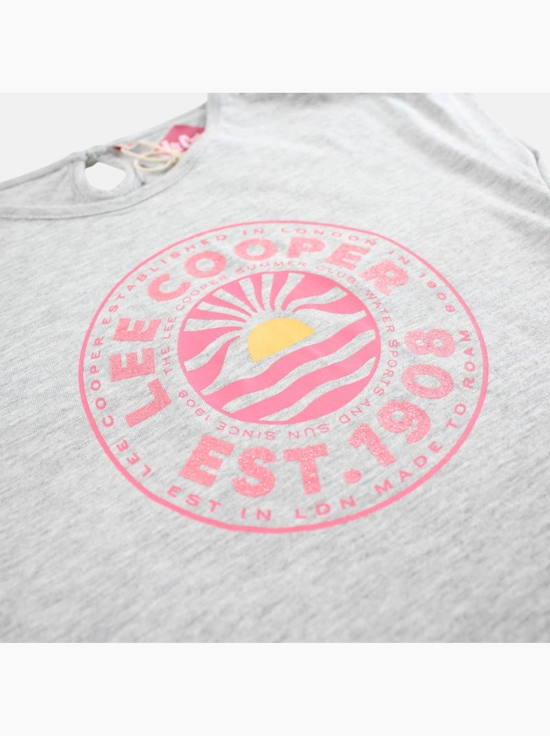 Lee Cooper - T shirt bambina maniche corte Grigio - Kiabi