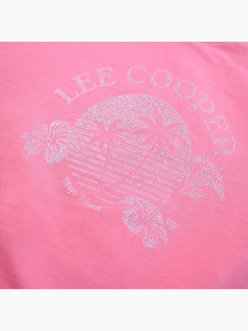 Lee Cooper - T shirt bambina maniche corte Rosa fucsia - Kiabi