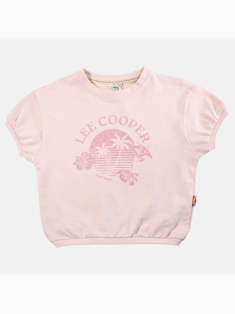 Lee Cooper - T shirt bambina maniche corte Rosa - Kiabi