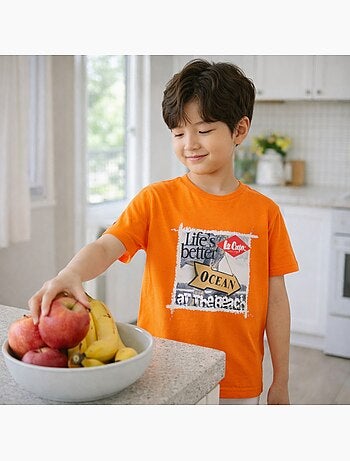 Lee Cooper - T shirt bambino a maniche corte