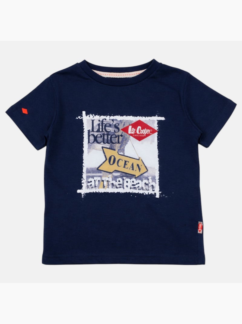 Lee Cooper - T shirt bambino a maniche corte Blu marino - Kiabi