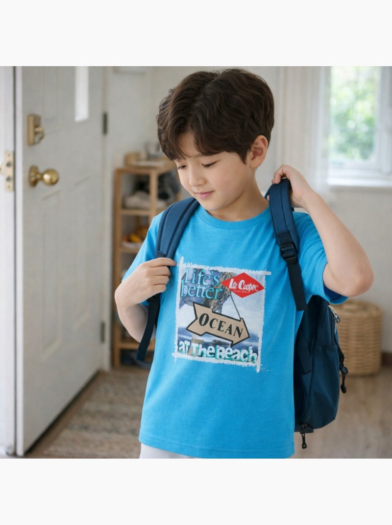 Lee Cooper - T shirt bambino a maniche corte Blu - Kiabi
