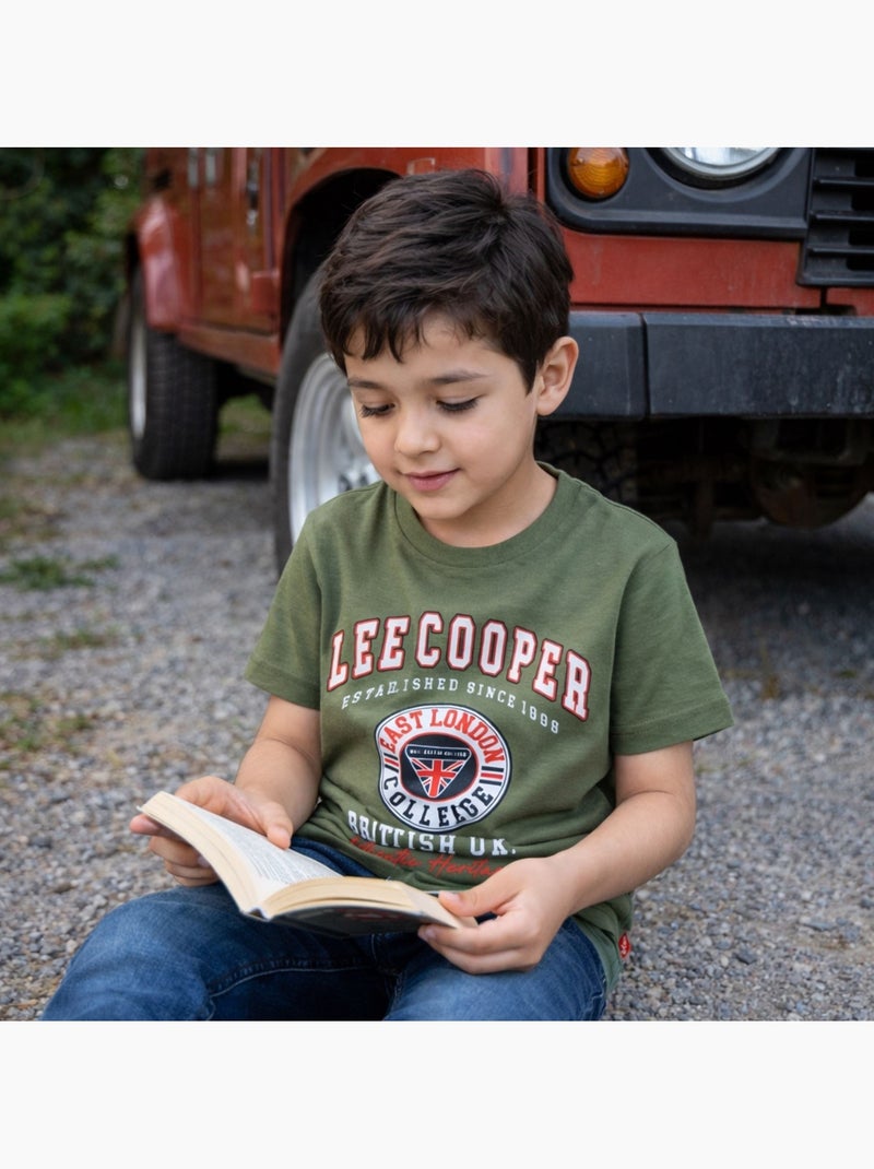 Lee Cooper - T shirt bambino a maniche corte Cachi - Kiabi