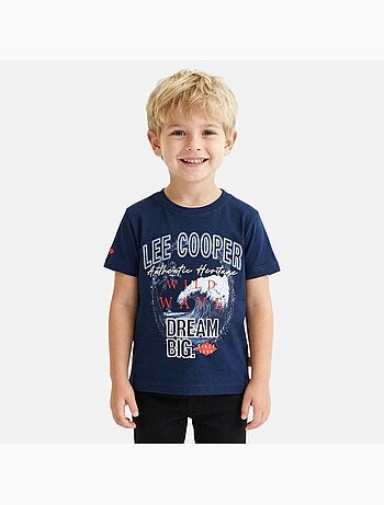 Lee Cooper - T shirt bambino a maniche corte dallo stile dinamico