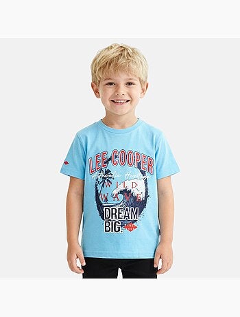 Lee Cooper - T shirt bambino a maniche corte dallo stile dinamico