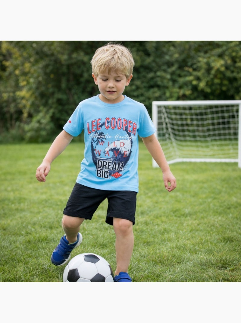 Lee Cooper - T shirt bambino a maniche corte dallo stile dinamico Blu - Kiabi