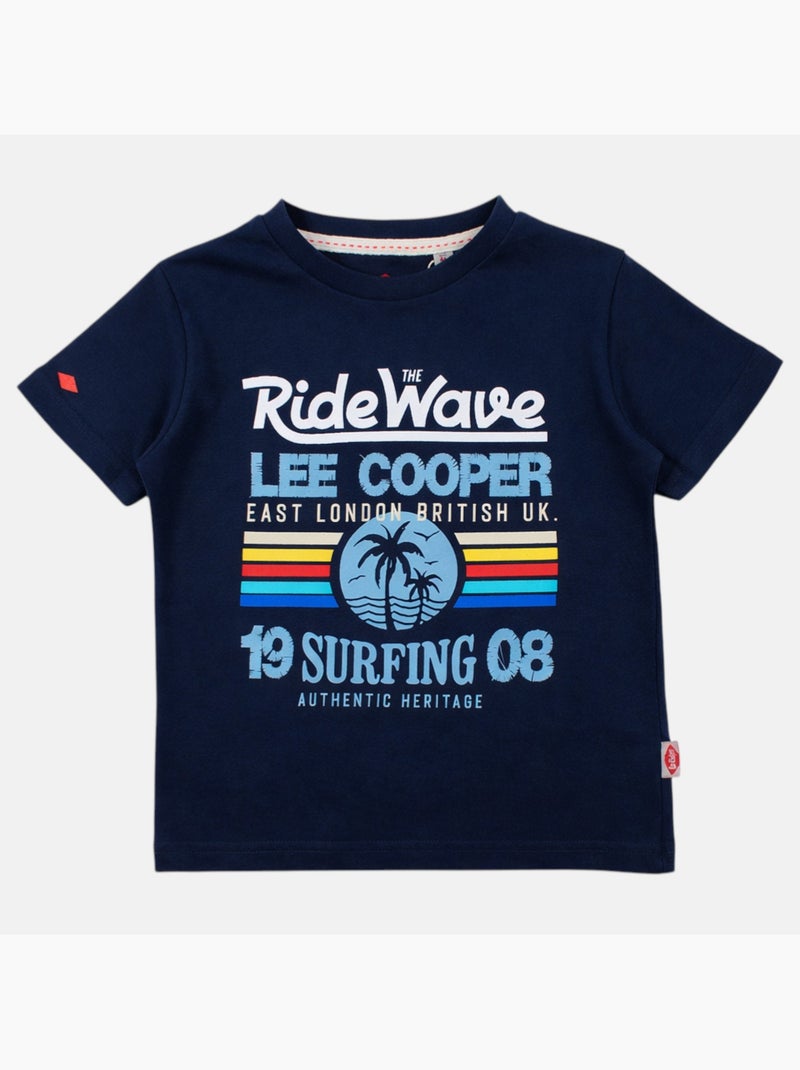 Lee Cooper - T shirt bambino a maniche corte dallo stile ispirato al mondo del surf Blu marino - Kiabi