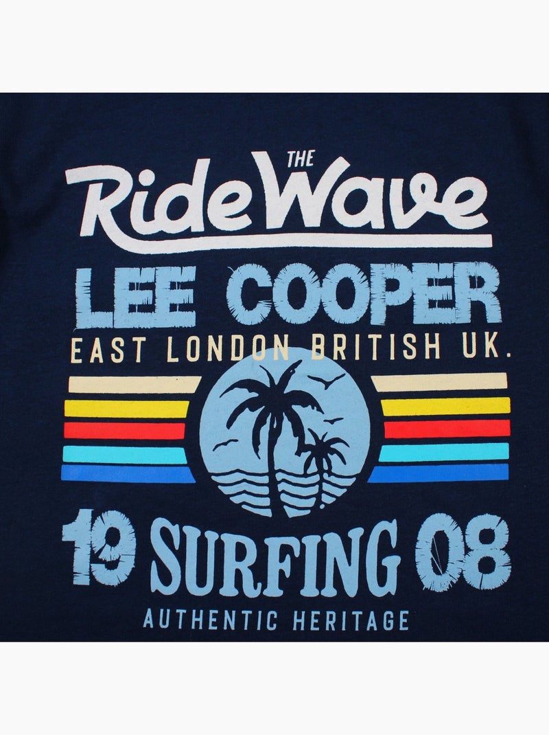 Lee Cooper - T shirt bambino a maniche corte dallo stile ispirato al mondo del surf Blu marino - Kiabi