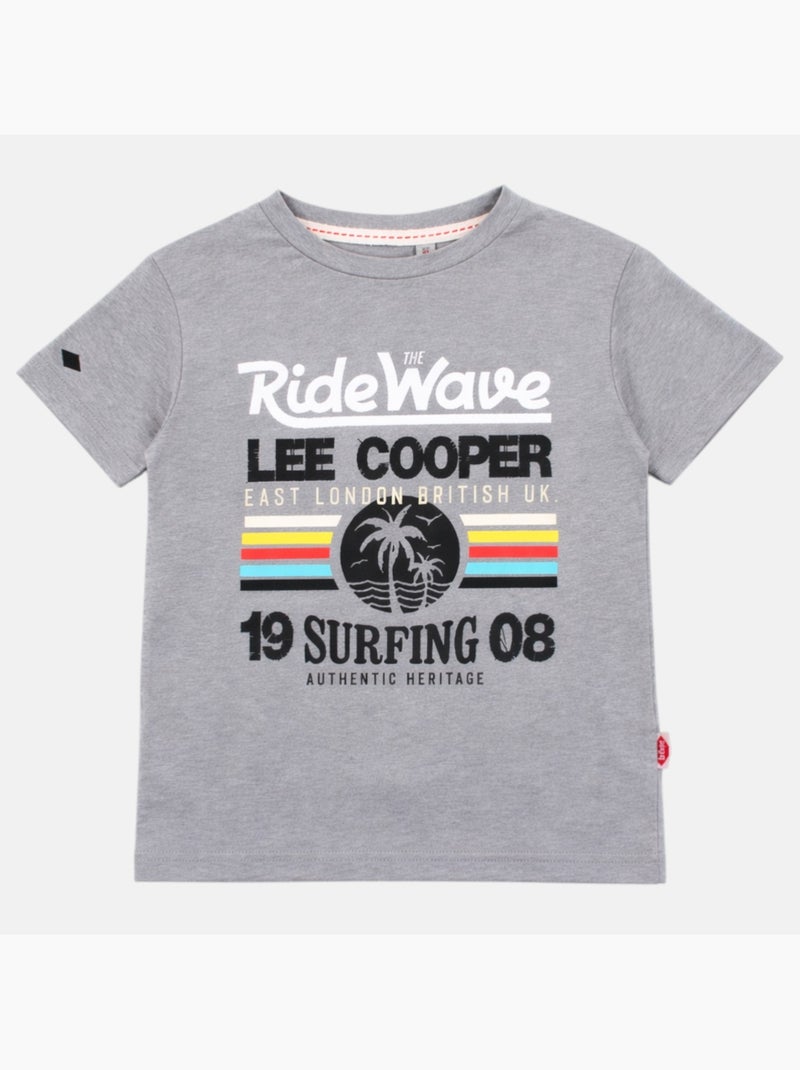 Lee Cooper - T shirt bambino a maniche corte dallo stile ispirato al mondo del surf Grigio - Kiabi