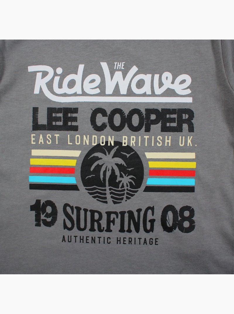 Lee Cooper - T shirt bambino a maniche corte dallo stile ispirato al mondo del surf Grigio - Kiabi