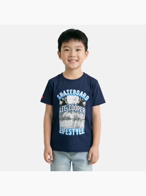 Lee Cooper - T shirt bambino a maniche corte dallo stile urbano ispirato al mondo dello skateboard - Kiabi